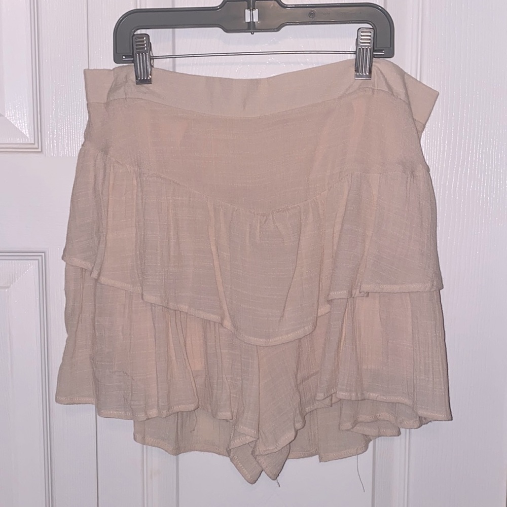 Boutique Love Tree Skort Cream/ Light Pink Color